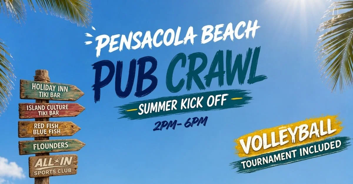 Pensacola Beach Summer Kickoff Pub Crawl Takes Over the Island June 27
