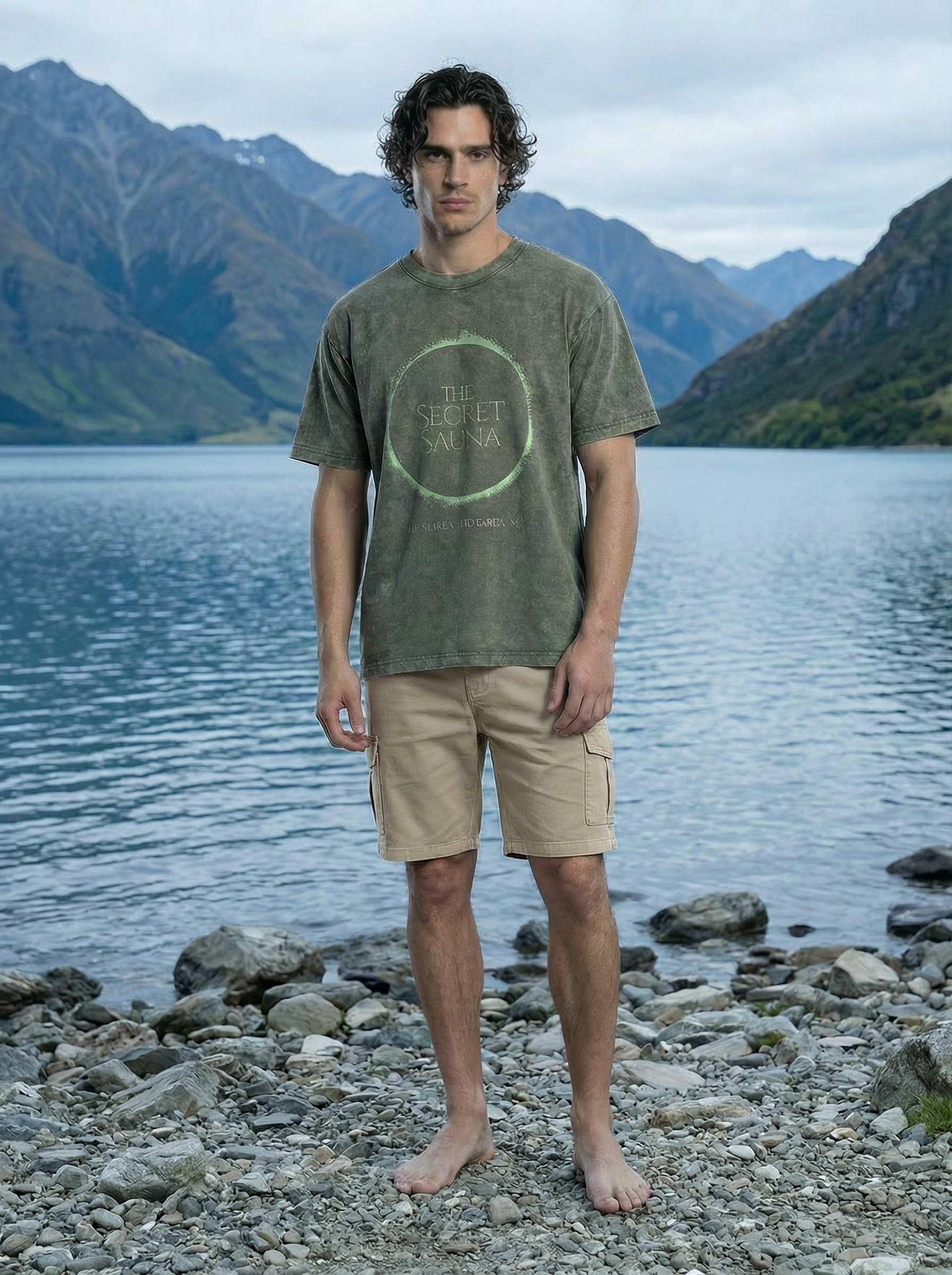 Large Logo Cotton T‑Shirt – The Secret Sauna
