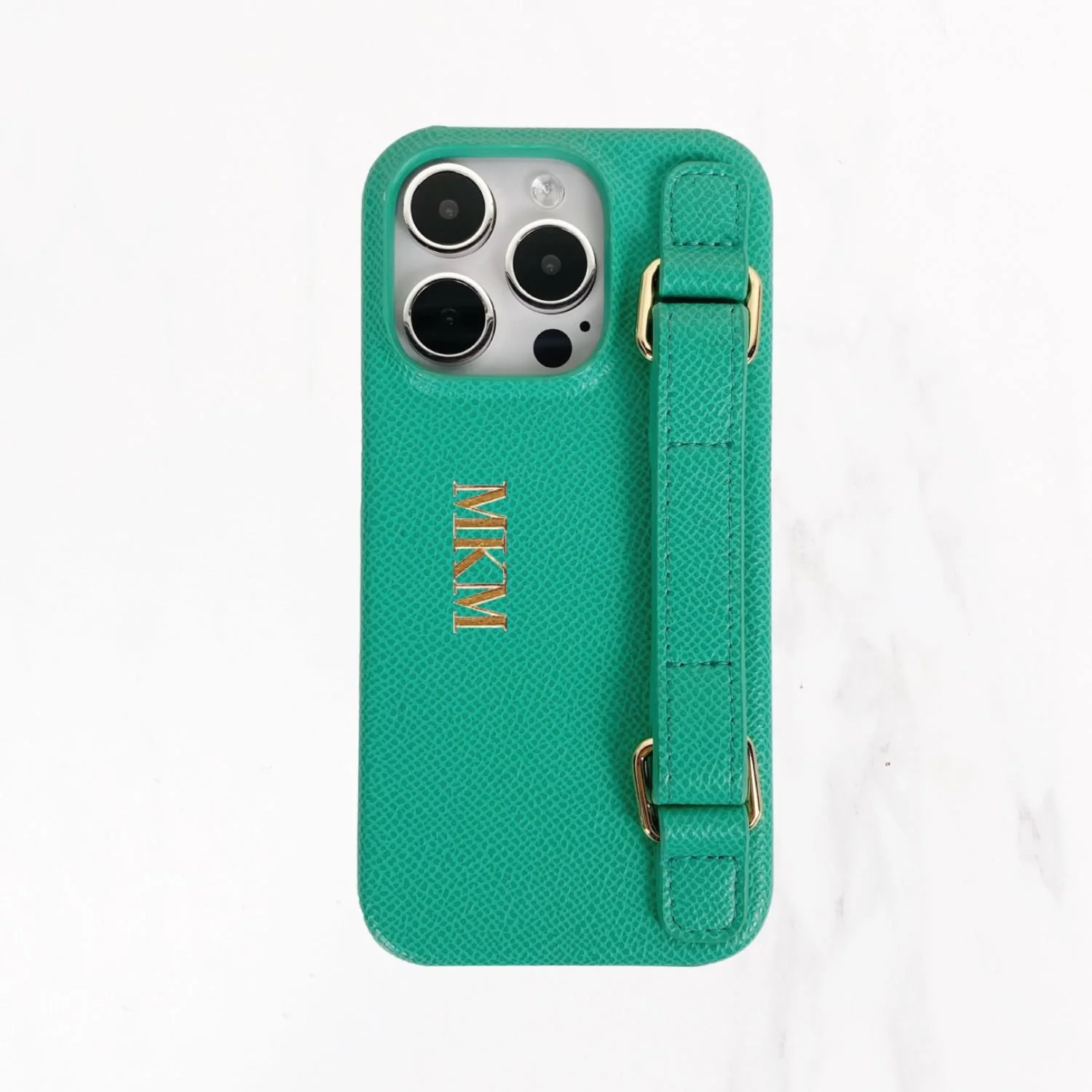 iPhone 15 Series - Fashionista Handle Grip Case - Emerald Green