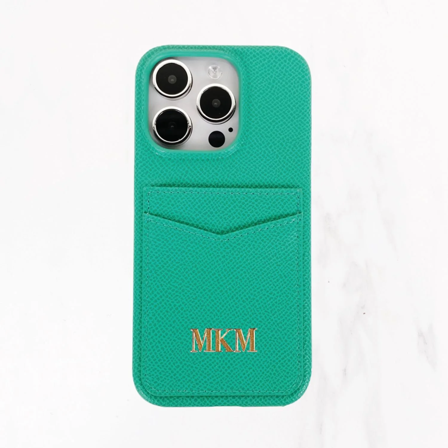 iPhone 15 Series - Jetsetter Double Card Holder Case - Emerald Green