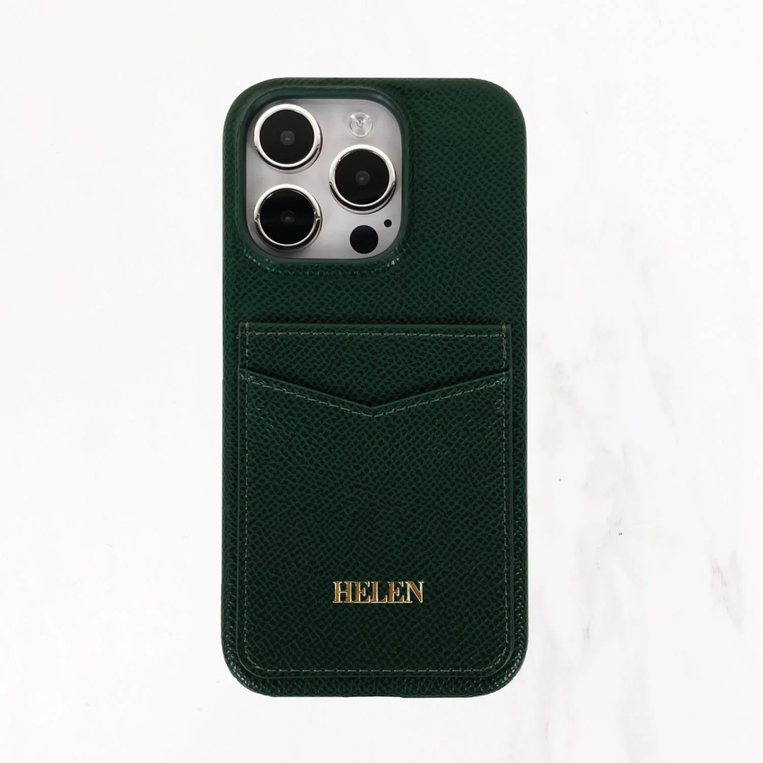 iPhone 15 Series - Jetsetter Double Card Holder Case - Dark Green