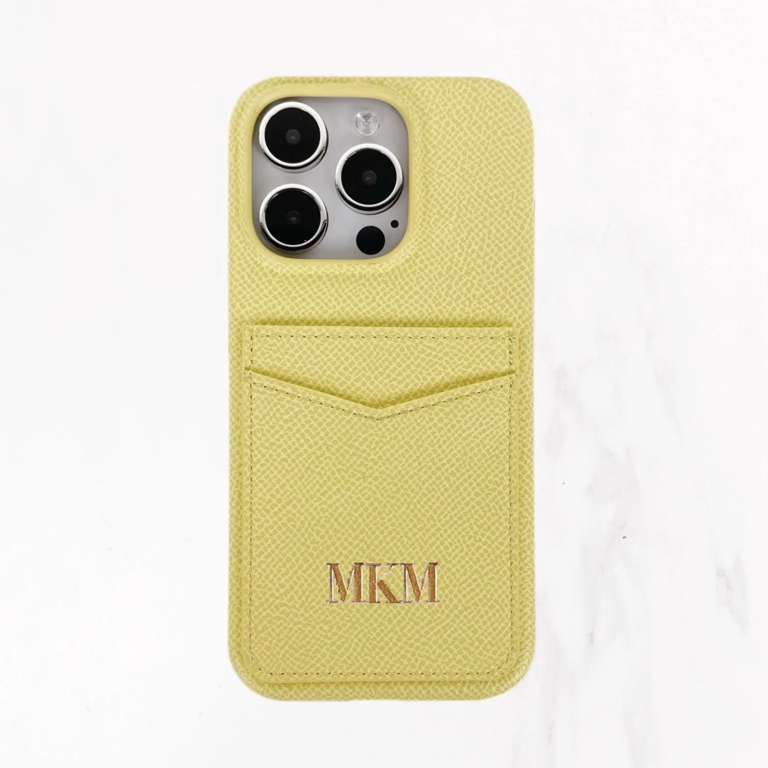 iPhone 15 Series - Jetsetter Double Card Holder Case - Pastel Yellow