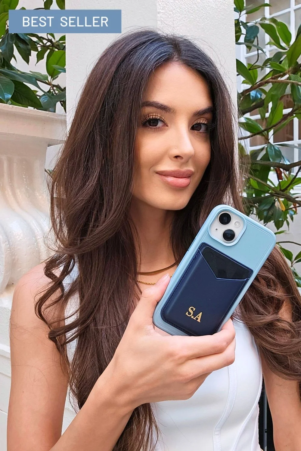 iPhone 16 Series Couture Stand Case with MagSafe - Light Blue