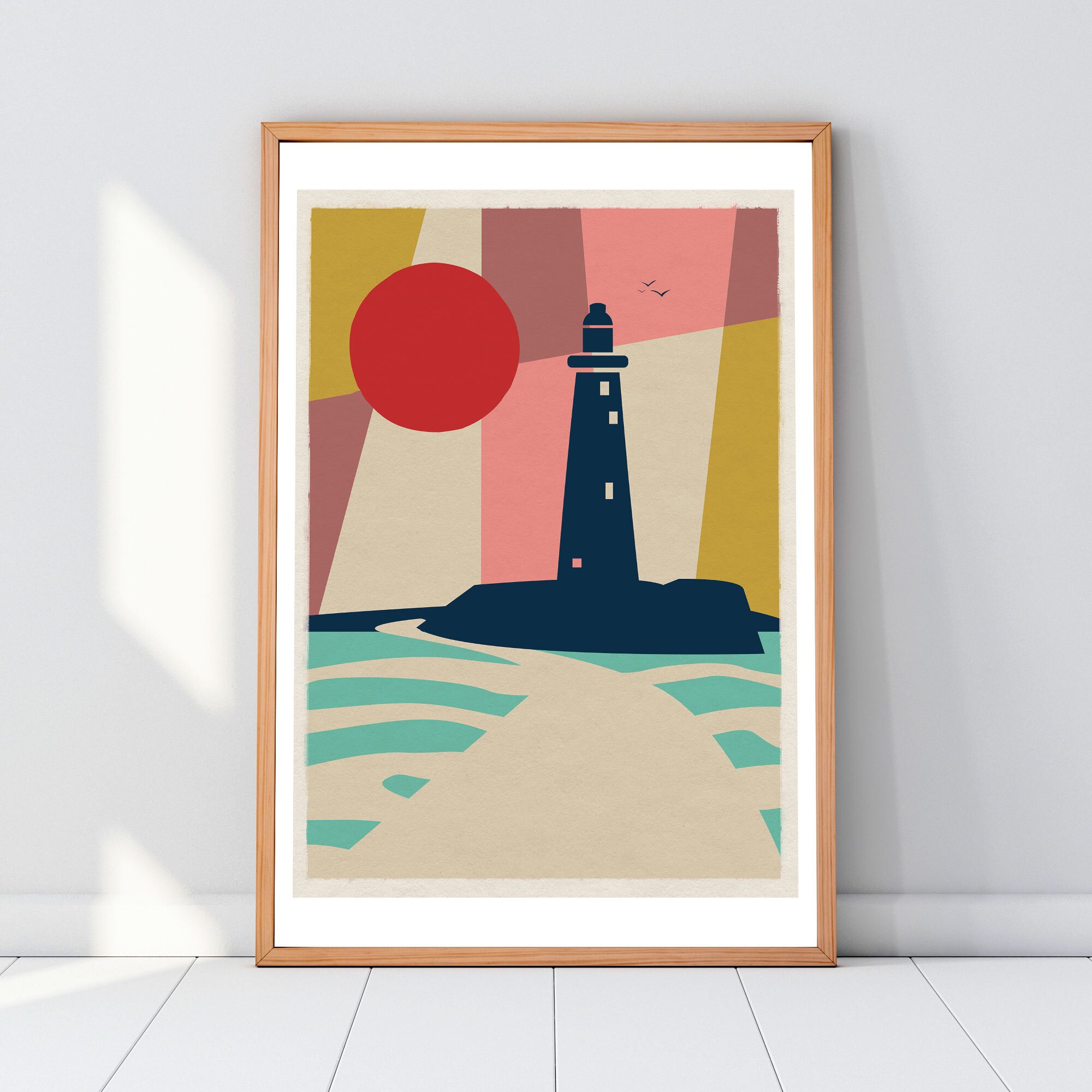 St-Mary's-Lighthouse_Geometric_Poster_framed_2000.jpeg