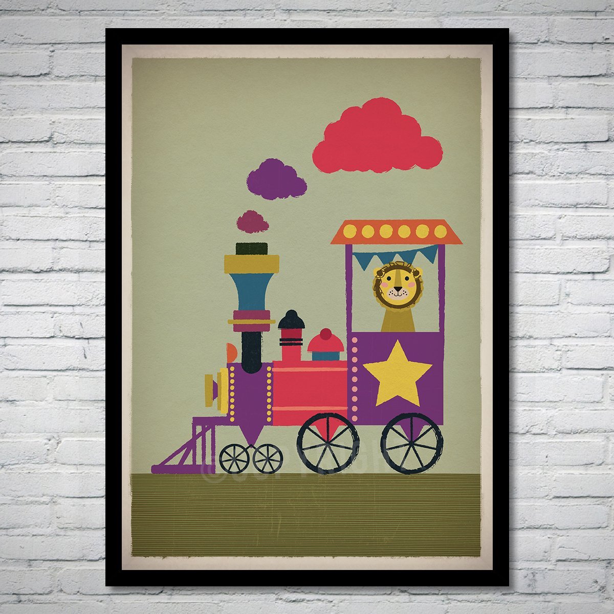 Train_Kids_Retro_Nursery_Print_01_framed.jpeg