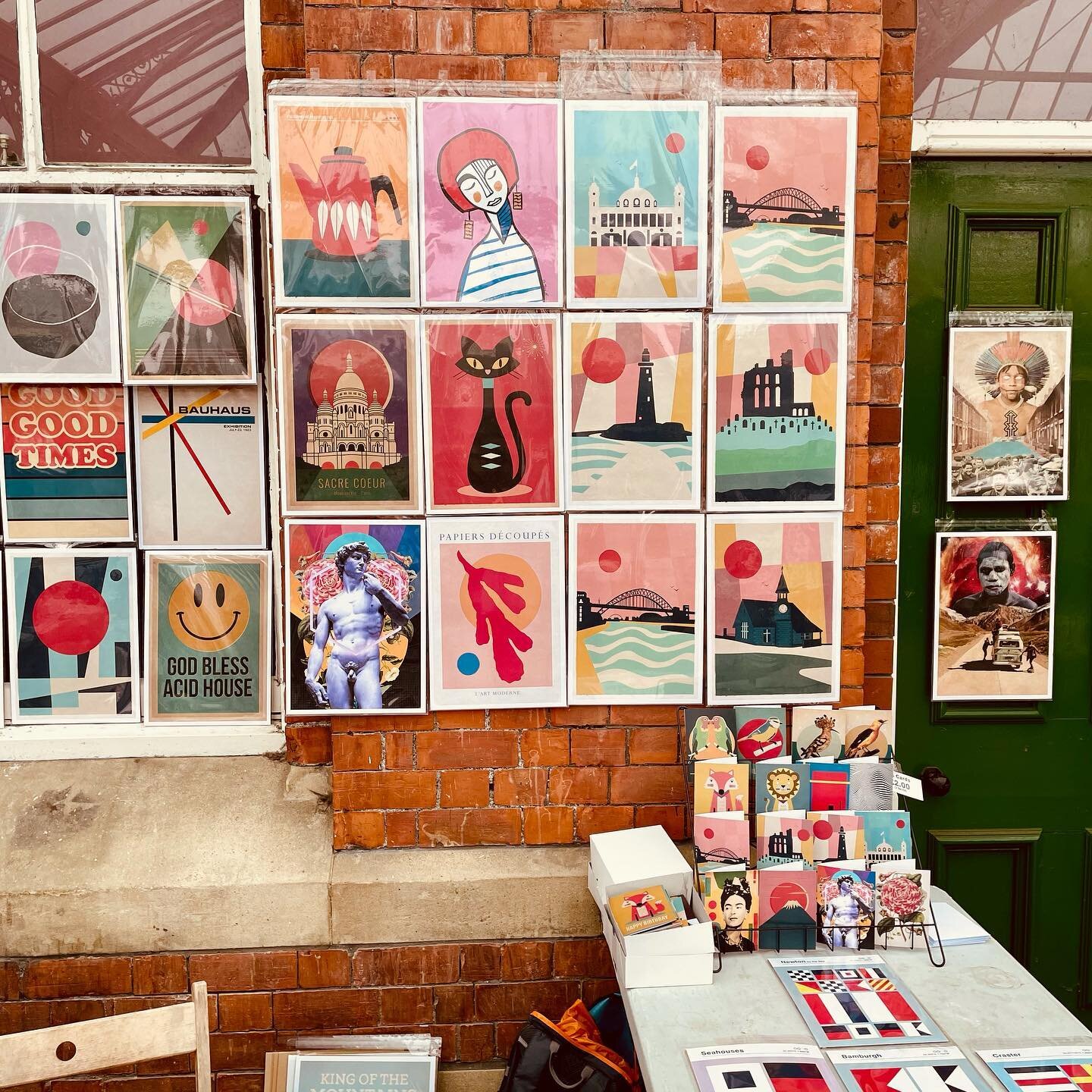 Tynemouth market today! Got the stall on until 3pm. Some fresh new prints including the Maritime flag inspired series.