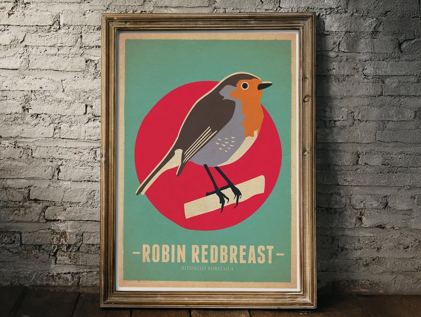 Birds Vintage Retro Style Nature Poster Print designs. Part of a series in a vintage retro style, using a colour palette inspired by Vintage Russian and Eastern European matchbox labels.