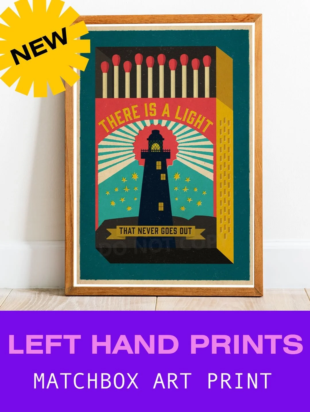 &ldquo;There is a light that never goes out&rdquo;. 

Been working on some new art prints this week that are now added to the website. First up is this St. Mary&rsquo;s lighthouse matchbox print.

Available in multiple sizes