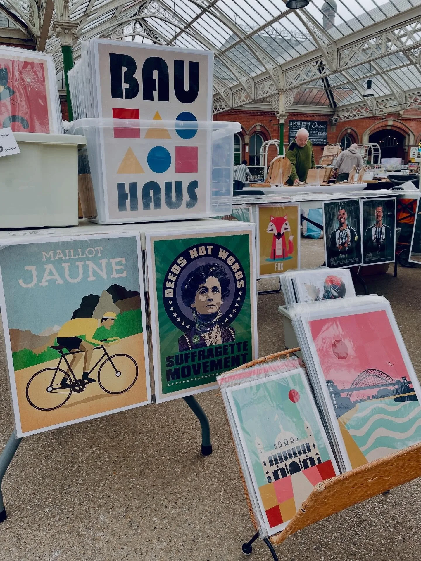 Back down at Tynemouth Market for the first time this year with some new prints ready to go.