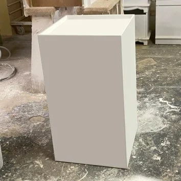 Large display plinth with recess