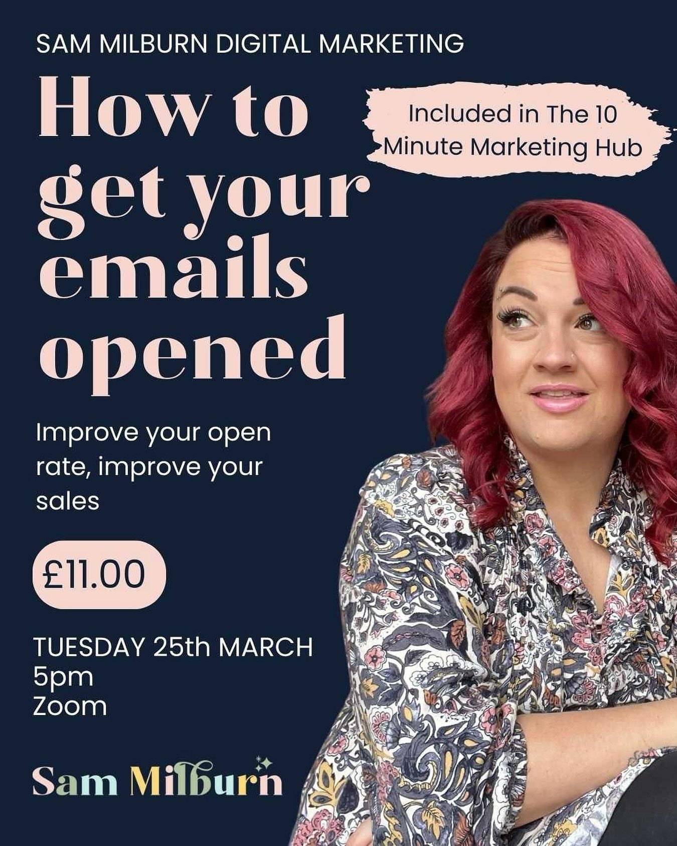 How to get your emails opened! (and make more sales)
Tuesday 25th March @ 5.00pm

We&rsquo;re looking at email marketing in my membership this month and my masterclass is going to be on getting those emails opened!

It&rsquo;s all very well sending e