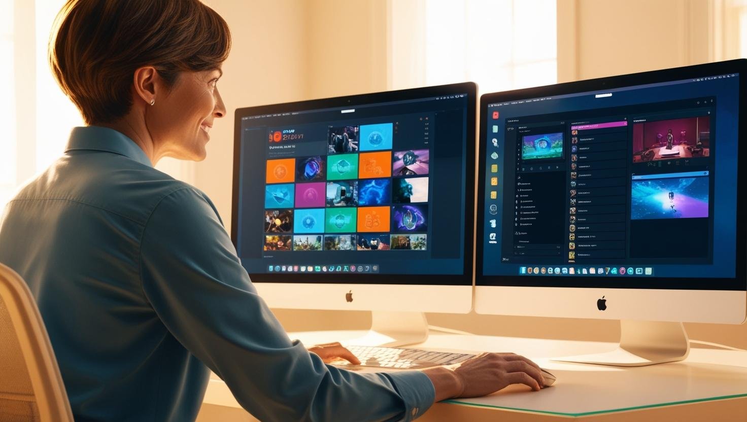 eine Person arbeitet mit einer Streamingsoftware OBS.jpg
