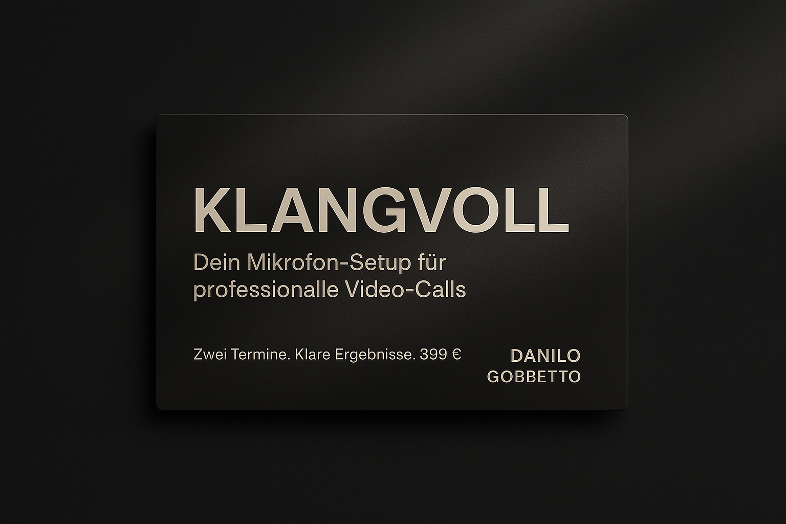 𝗞𝗟𝗔𝗡𝗚𝗩𝗢𝗟𝗟 – Dein Setup für Sichtbarkeit & Vertrauen