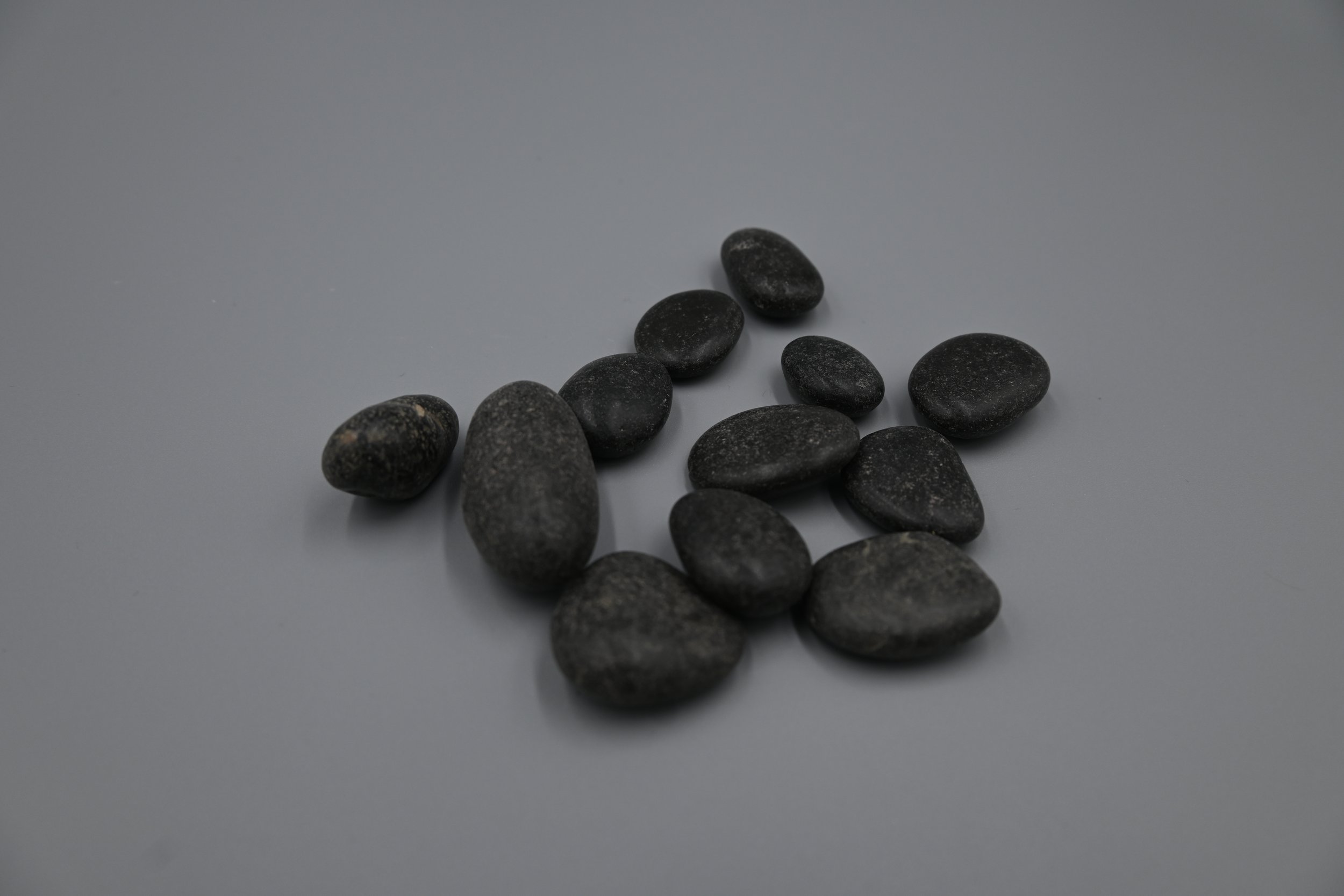 grey/black stones