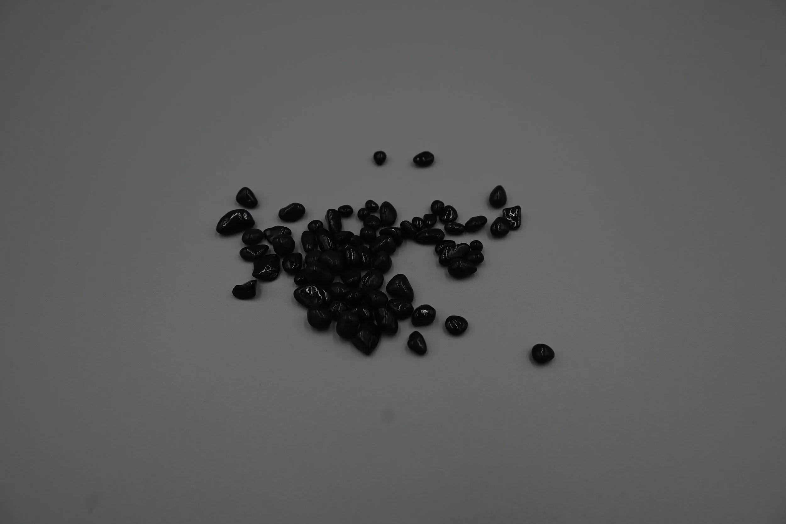 black pebbles