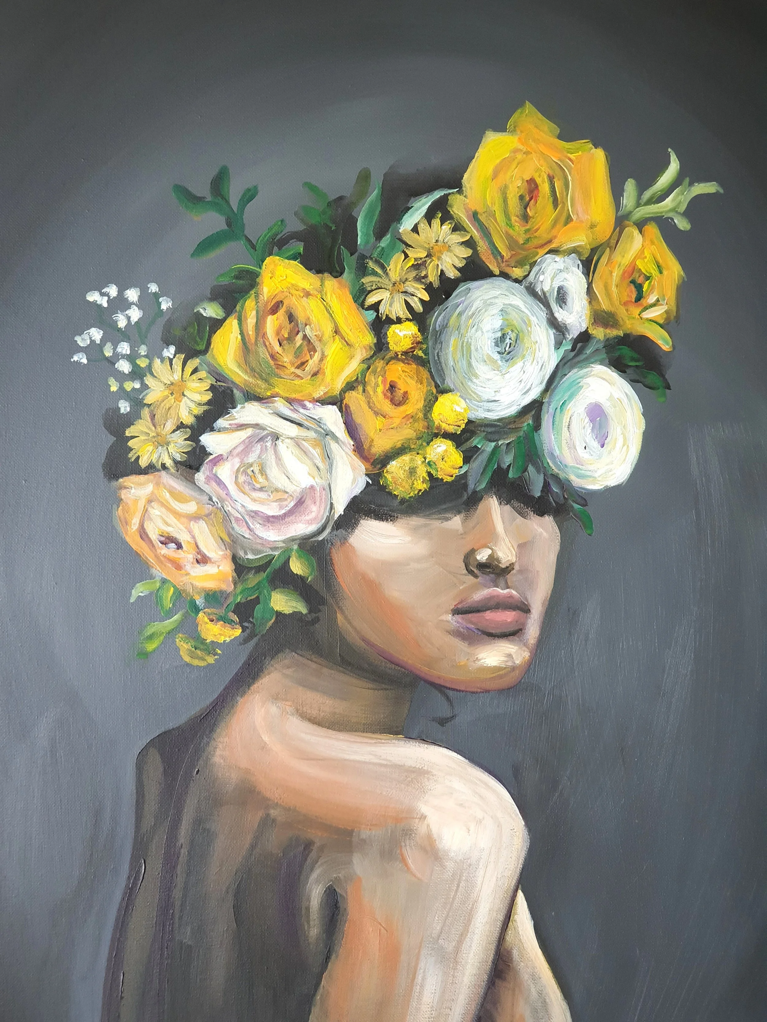 Femmes aux fleurs N°2