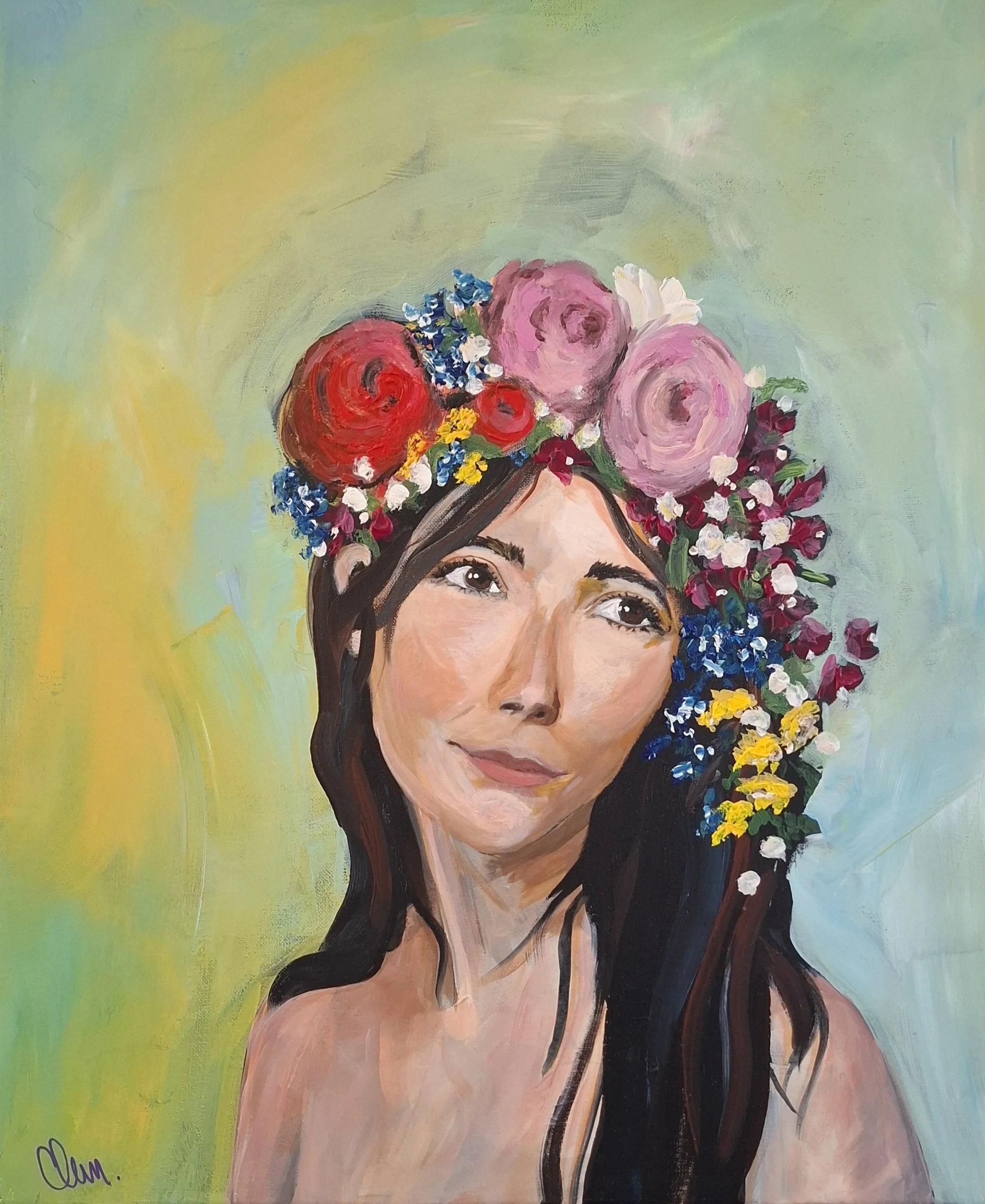 Femmes aux fleurs N°5