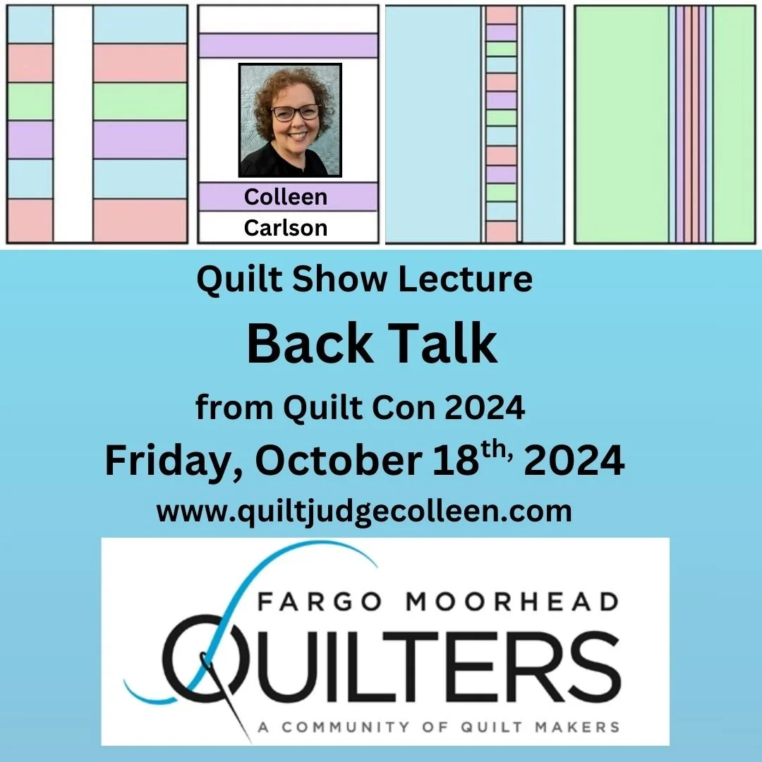 Zoom Quilt Back Lecture