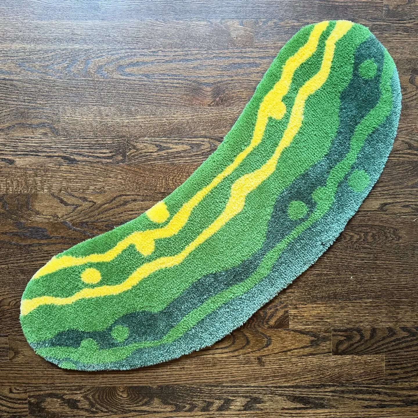 Who needs a handmade pickle rug?
