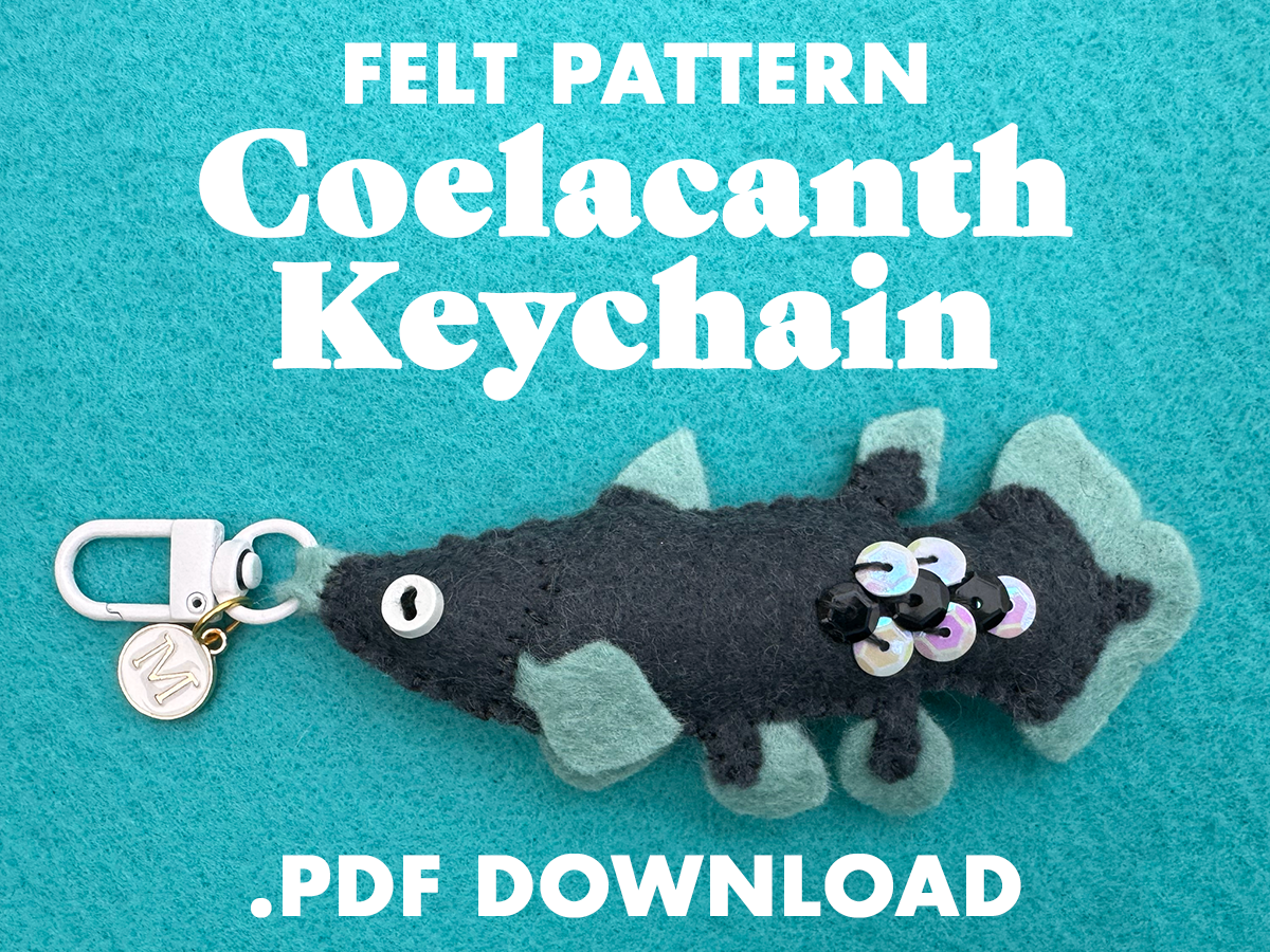 Coelacanth Felt Pattern (PDF Download)