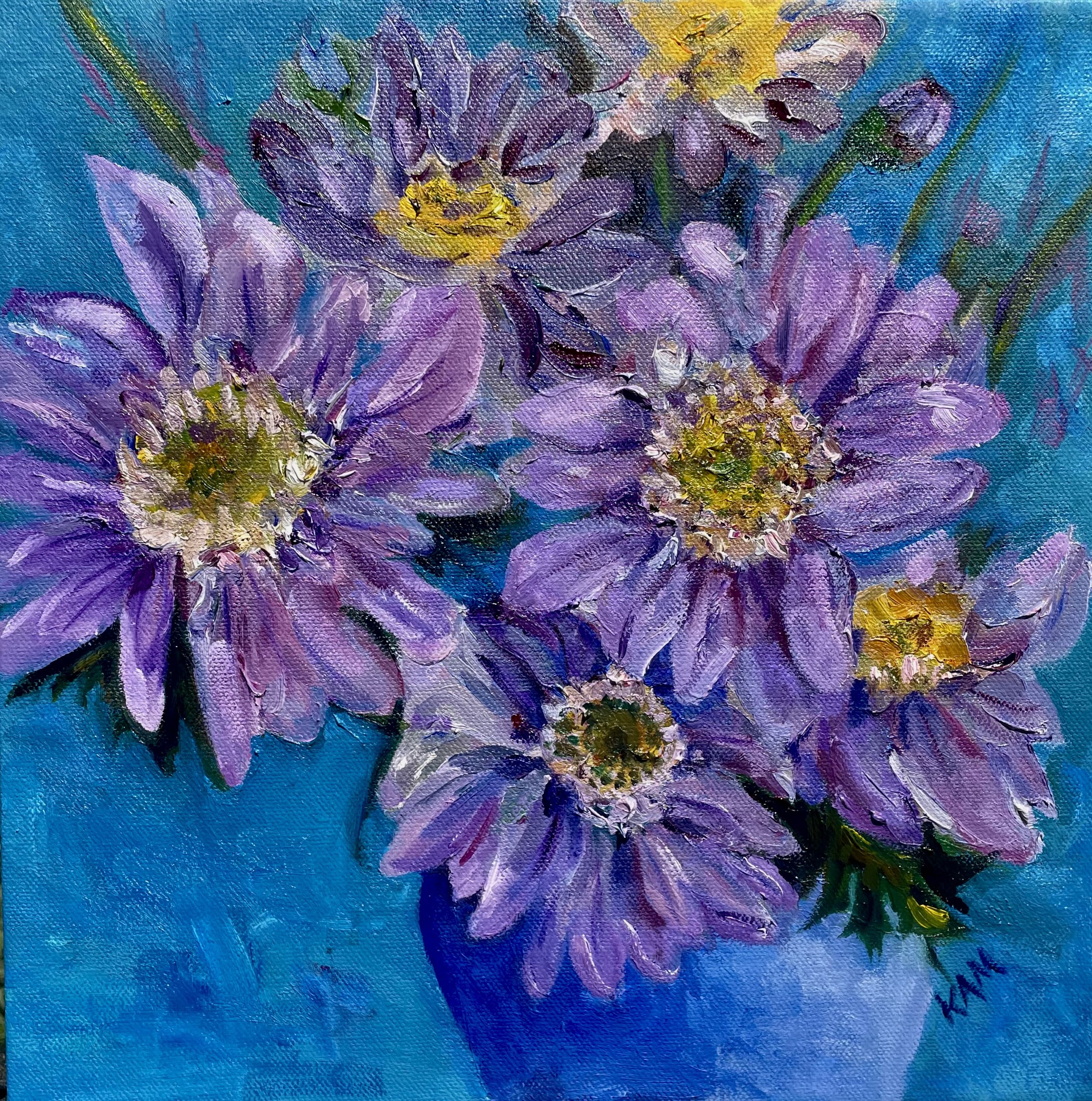 Karen A. Morgentern - "Lilacs For Love" - Acrylic - 36"x 24" - $550