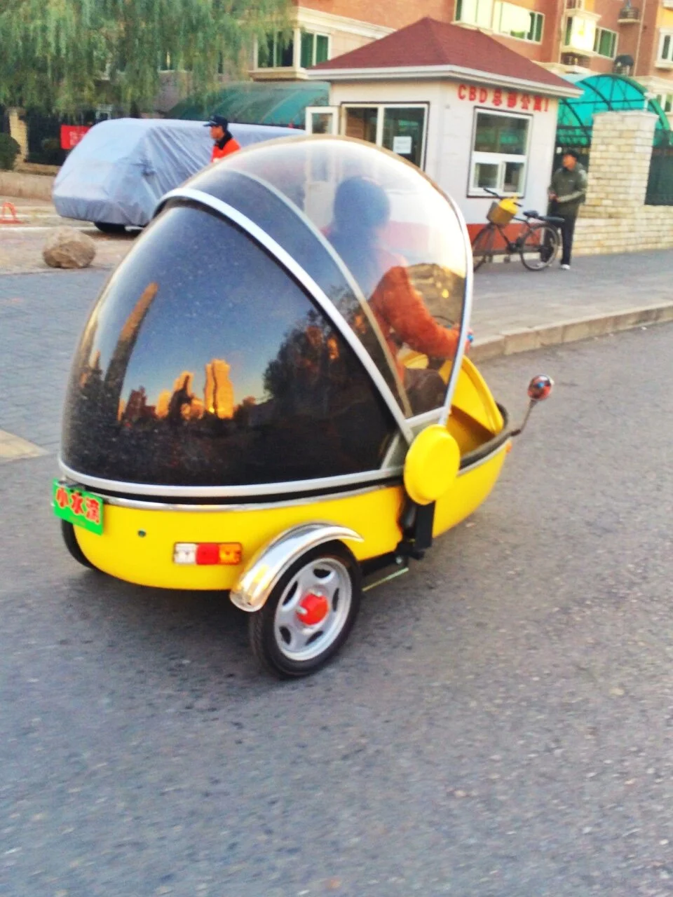 Reminds me of those roly poly bugs that curl up when you touch them