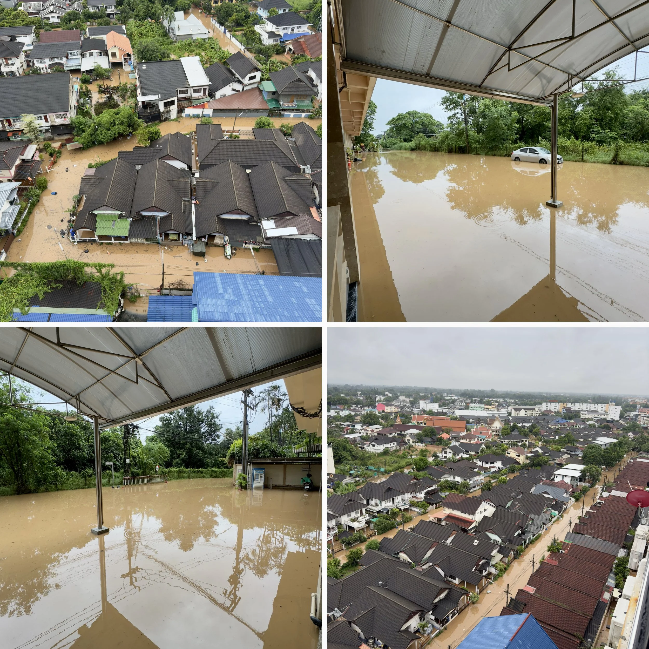 Monsoon Deluge: Chiang Mai Streets Submerged in Floodwaters