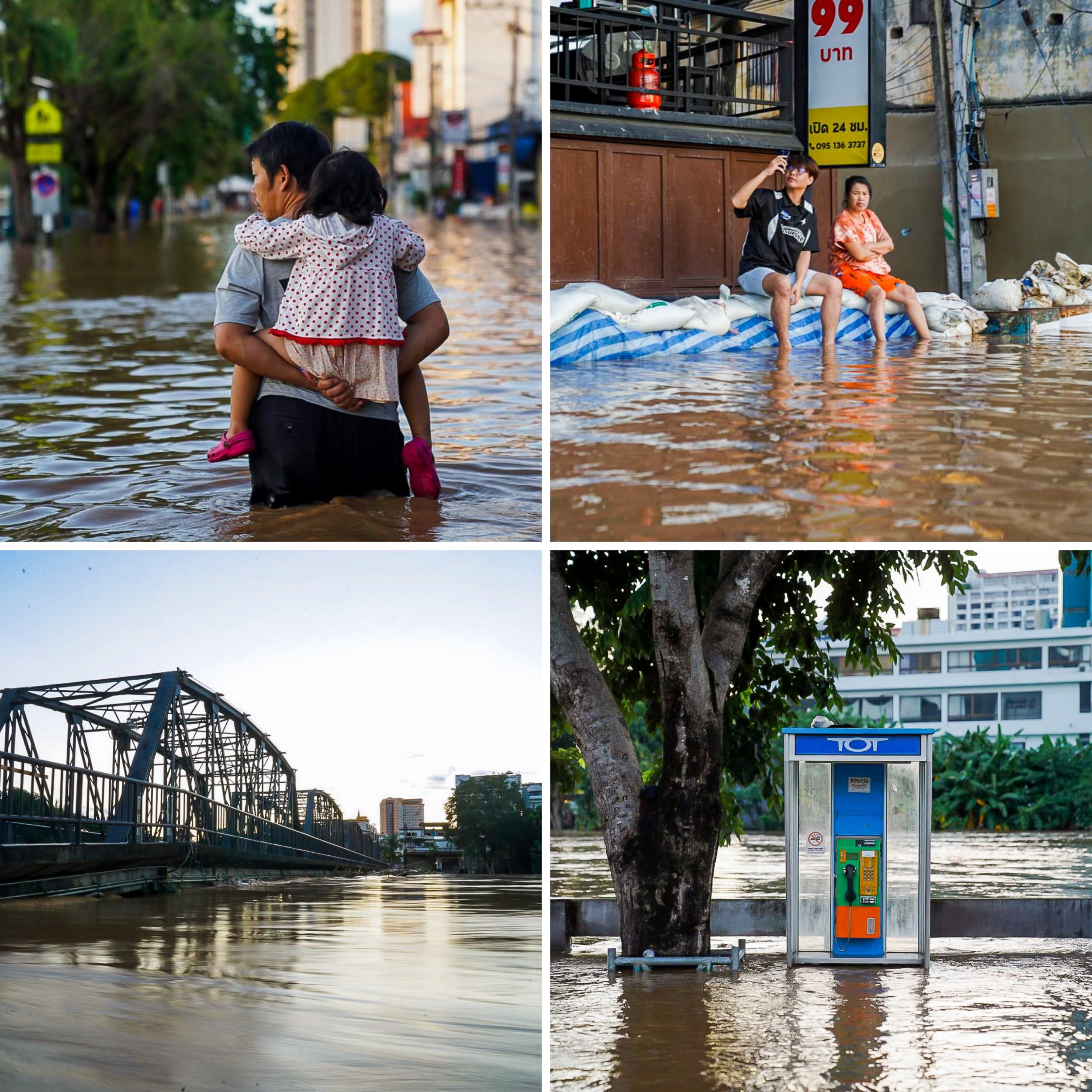 Chiang Mai Faces Historic Flooding: City Brought to a Standstill as Ping River Hits Record Levels
