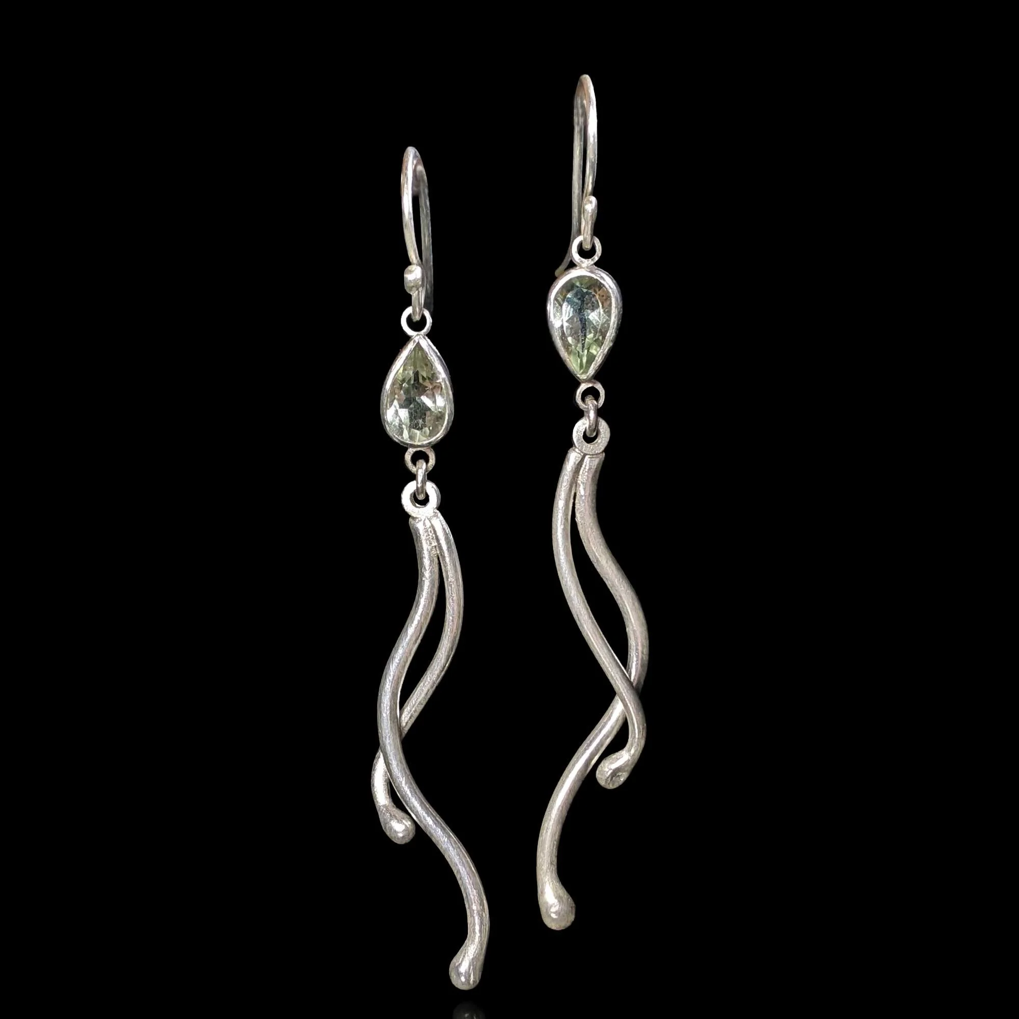 Ebb Flow Earrings - Green Amethyst - Ready to Send!
