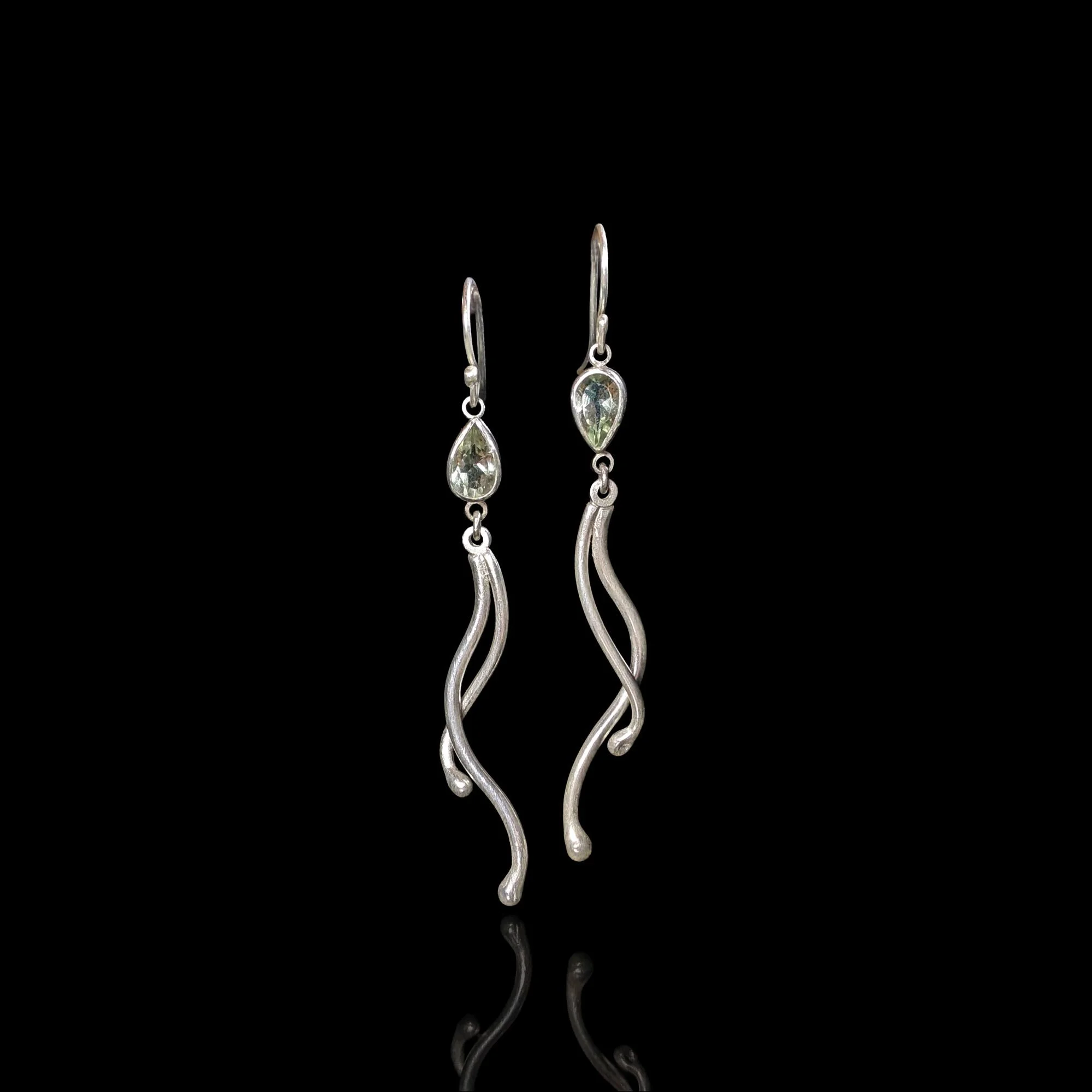 Ebb Flow Earrings - Green Amethyst - Ready to Send!