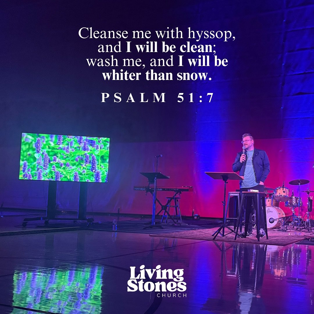 Hyssop was the branch used at Passover to spread the blood that saved God&rsquo;s people. It was lifted to Jesus&rsquo; lips at the cross.
 And in Psalm 51, David names it as a symbol of deep, inner cleansing.

Repentance isn&rsquo;t God shaming us. 