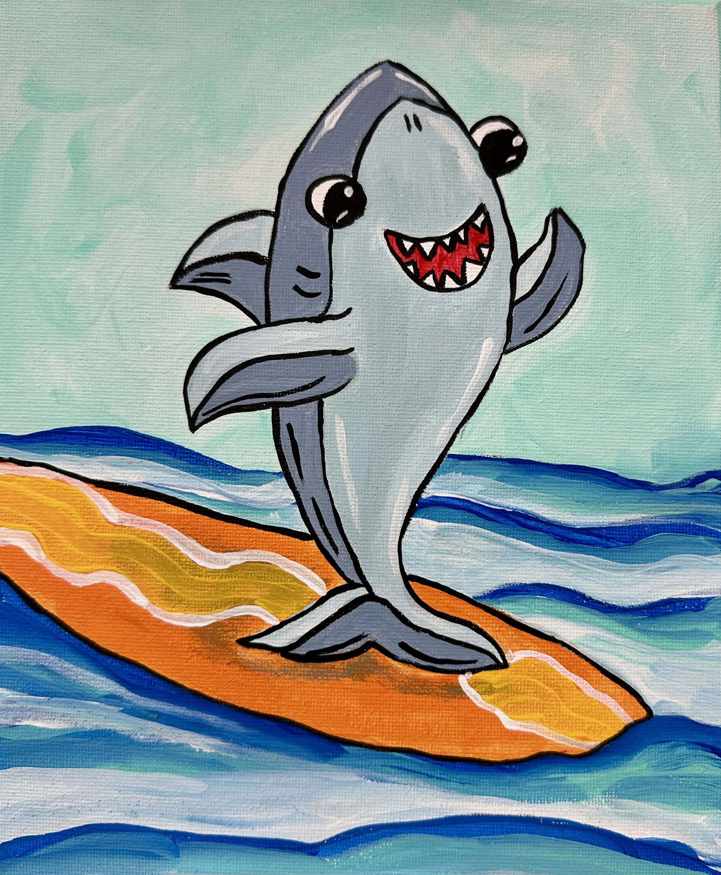 Surfing Shark