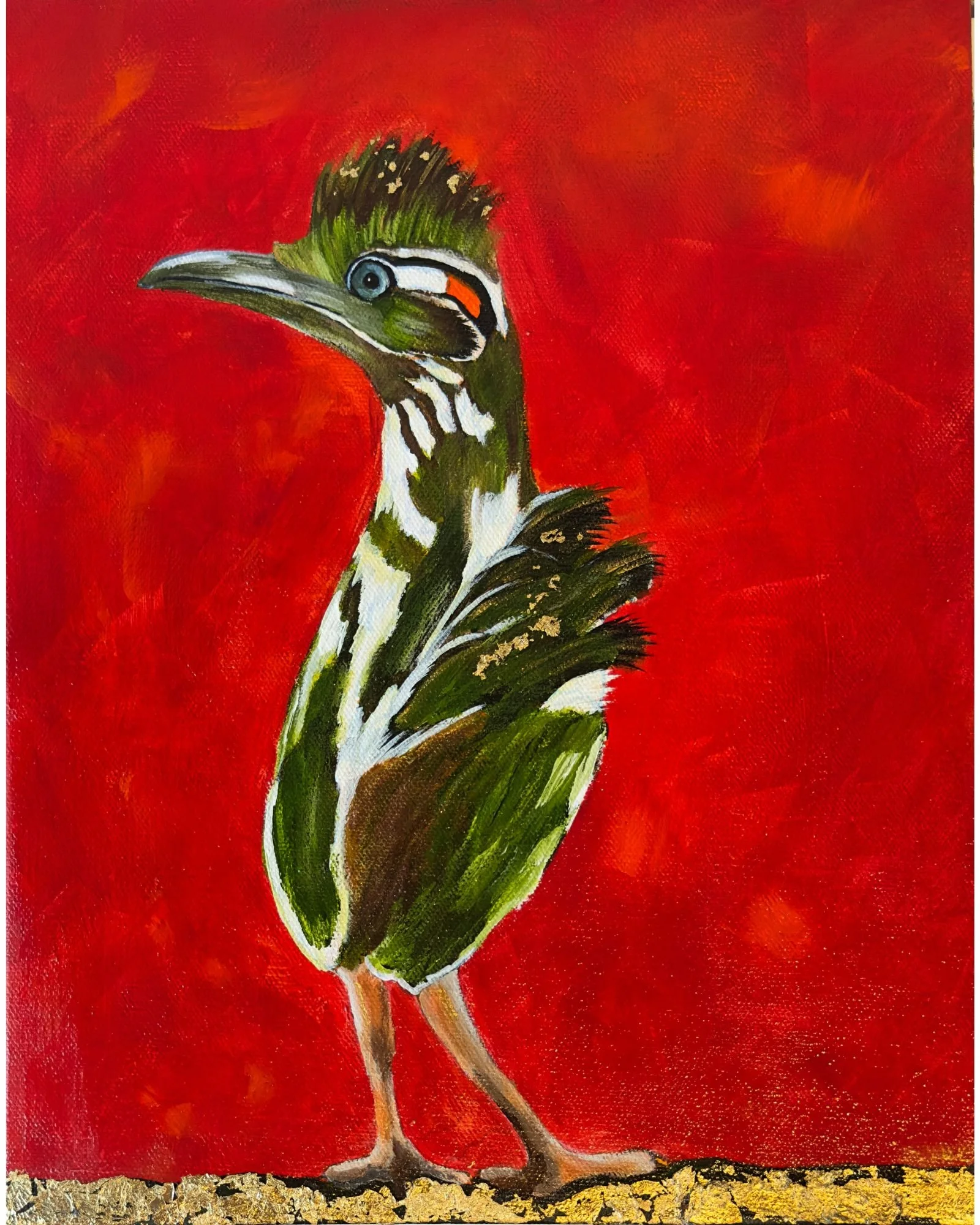 Feeling Groovy- 9x12" acrylic on canvas