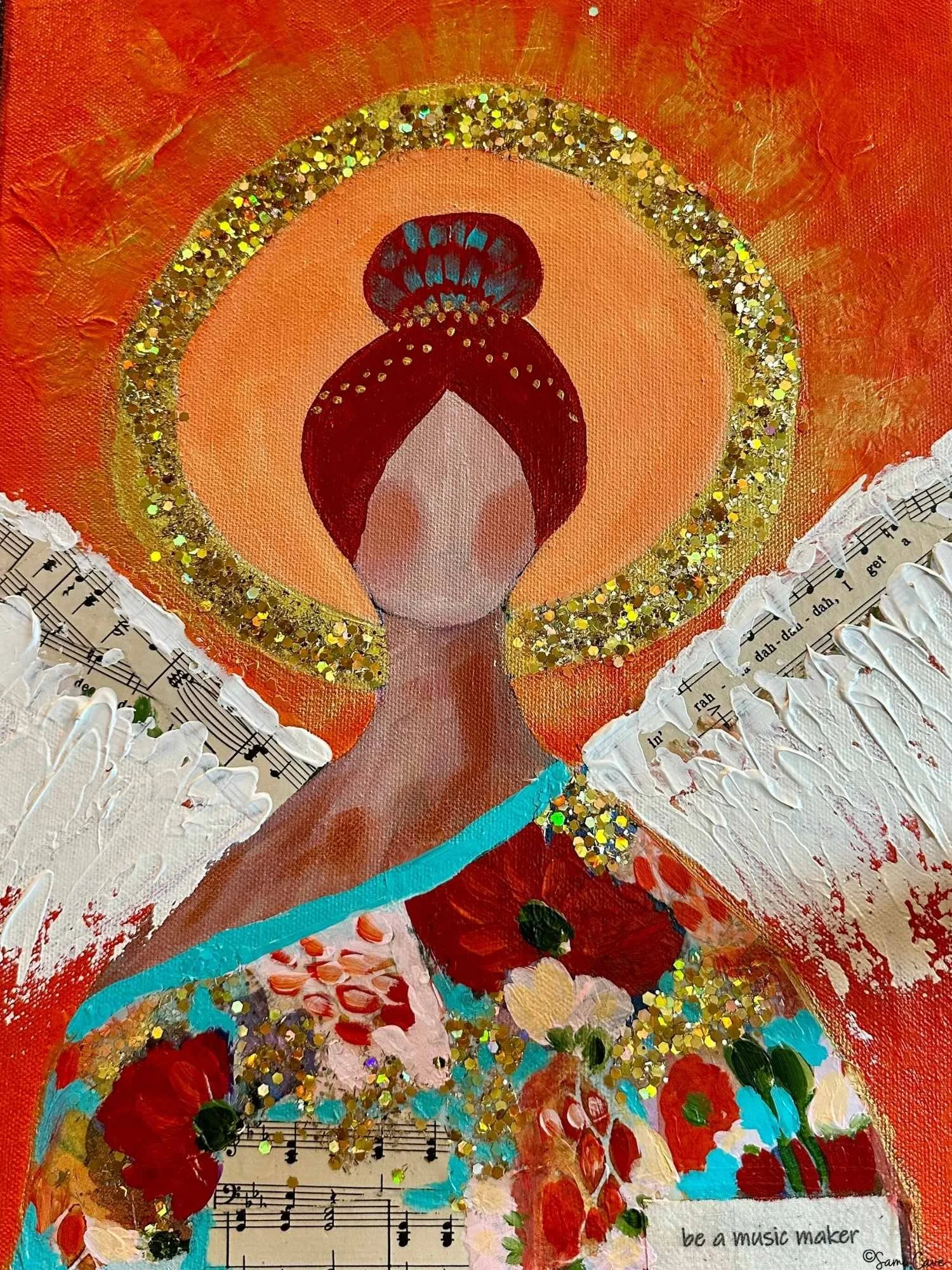 Be a Music Maker- 11x14" mixed media on canvas (click link to purchase)