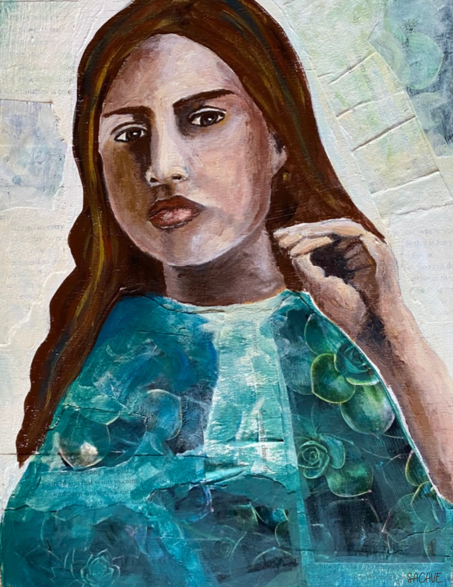 Restore- 9x12" mixed media on canvas