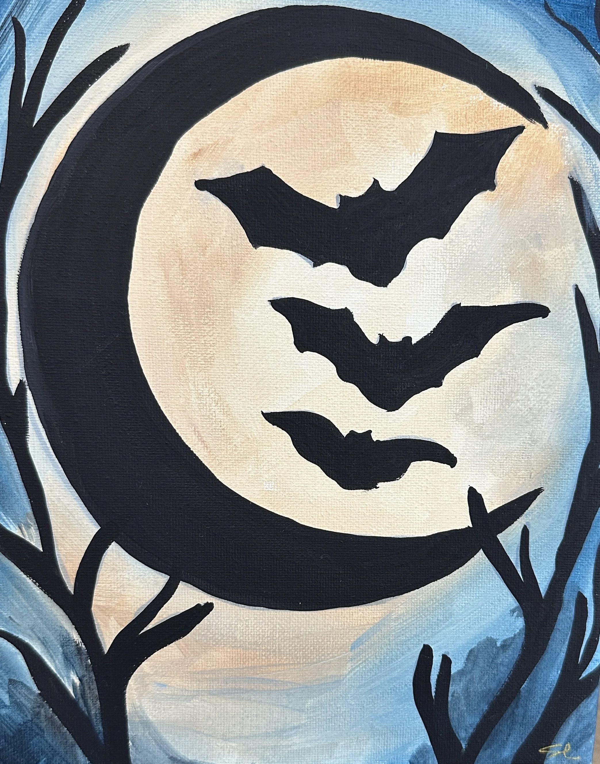 Moonlit Bats