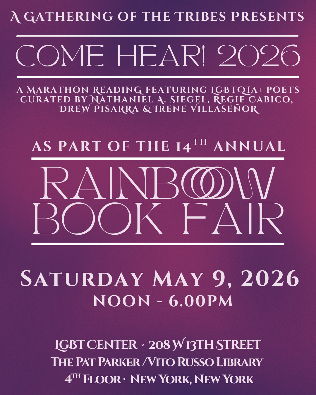 Come Hear! Poetry Marathon