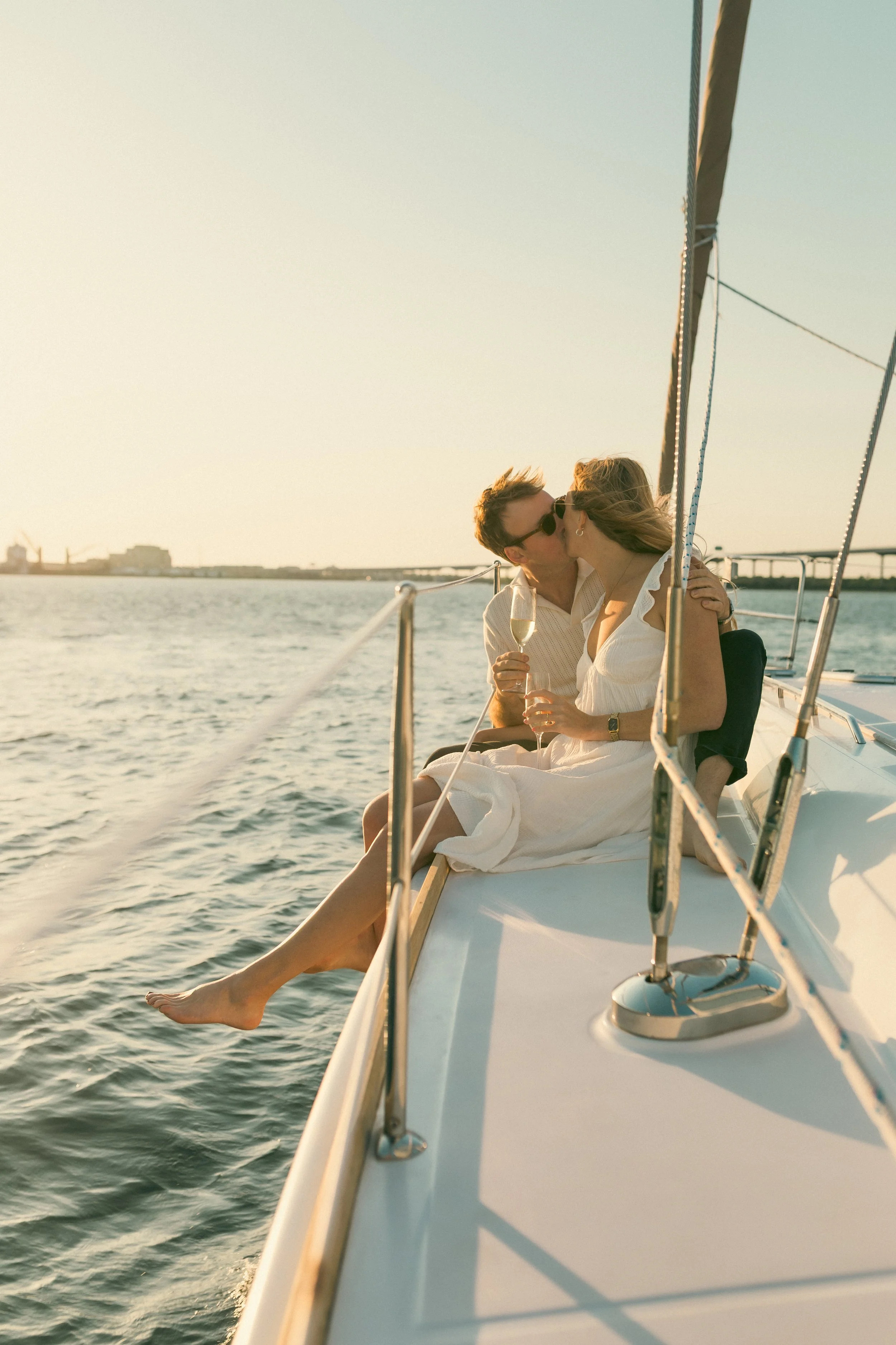 Charleston sailboat proposal photo