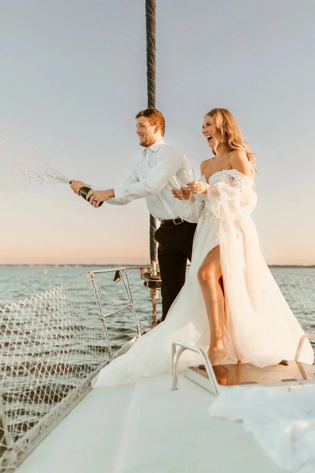 Charleston Sail Boat Engagement 