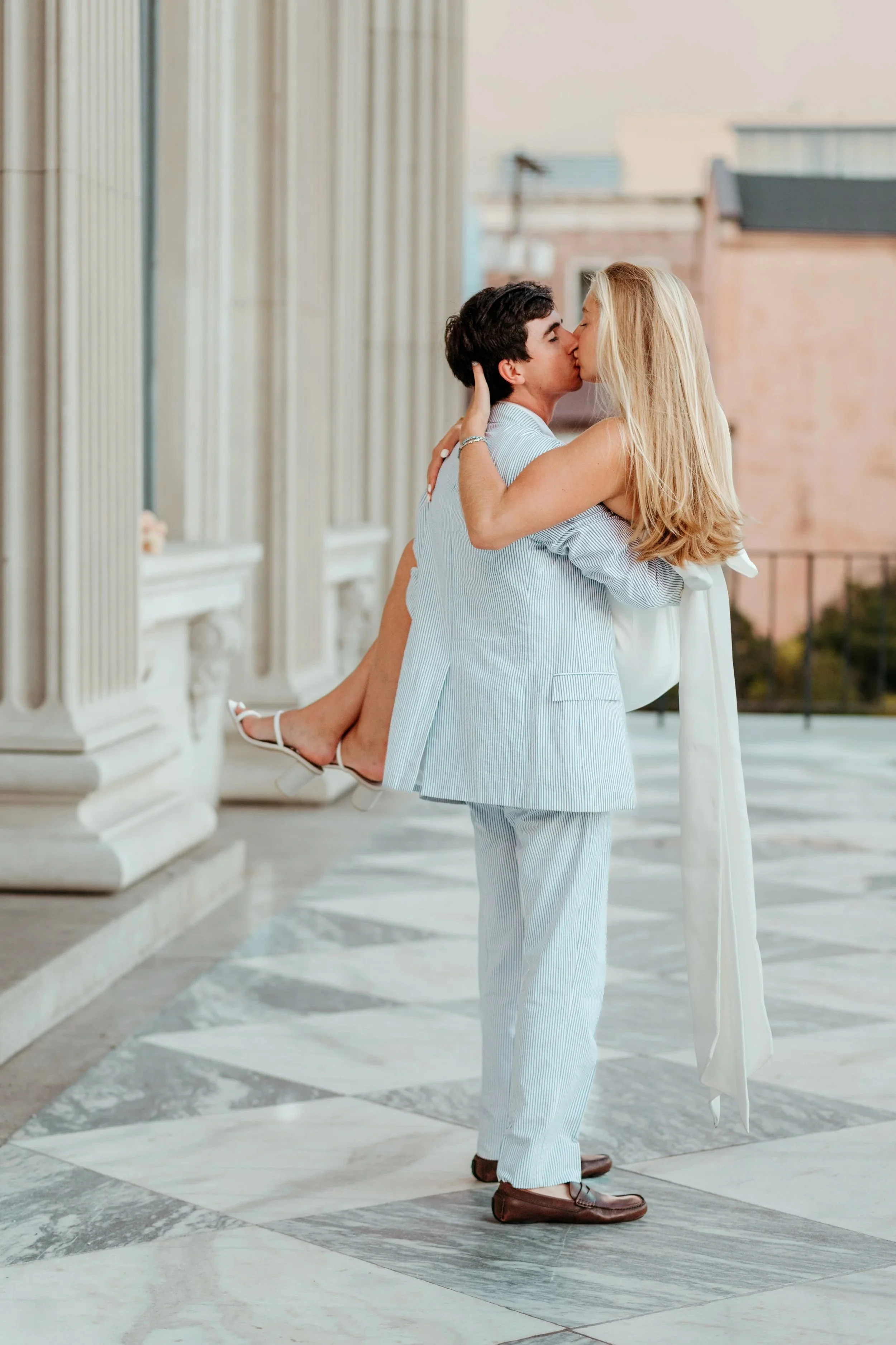 Couple at US Customs House, Charleston