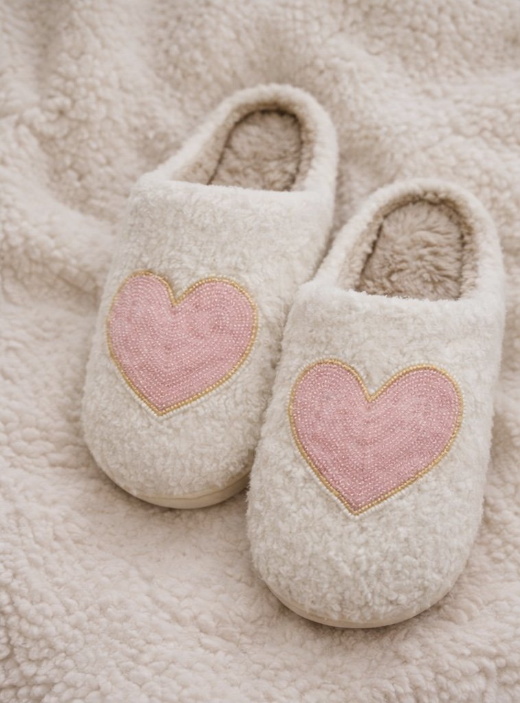 Cozy Valentine's Slippers