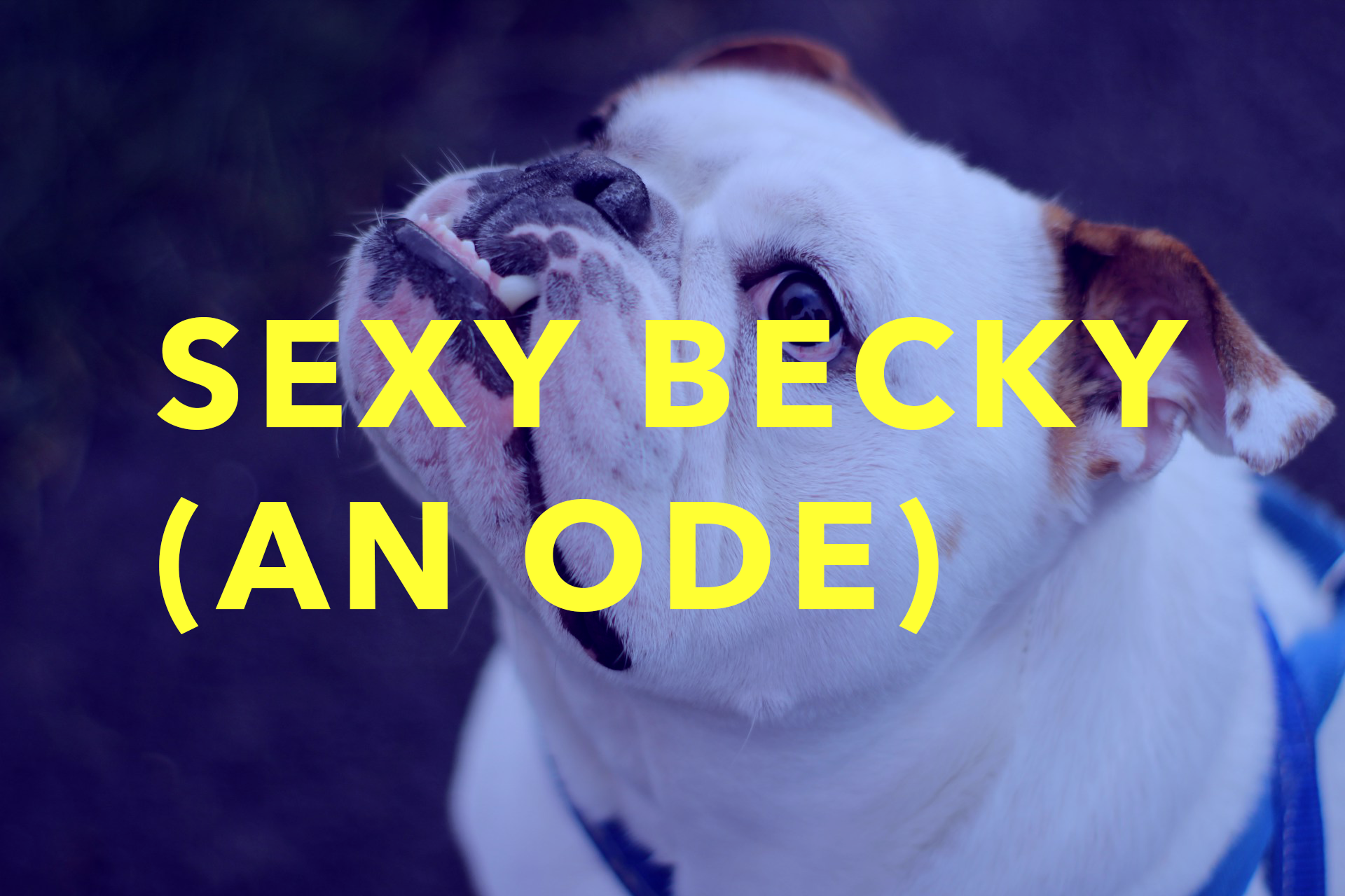 Poem: Sexy Becky (An Ode)