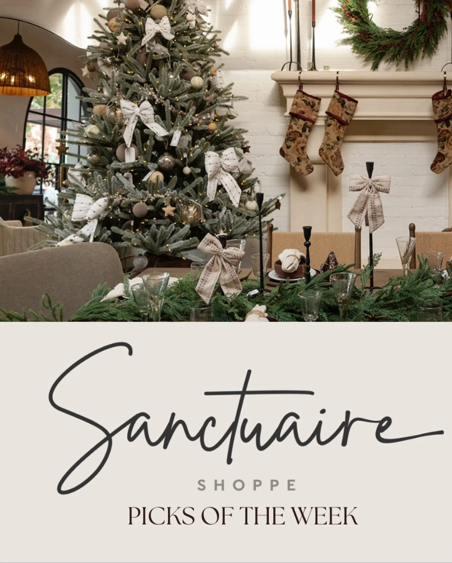 All things holiday! From ornaments to stockings, this week&rsquo;s Shoppe Picks have everything you need to deck the halls in style. 

Open 9-4 | Come Shoppe with us 🎄