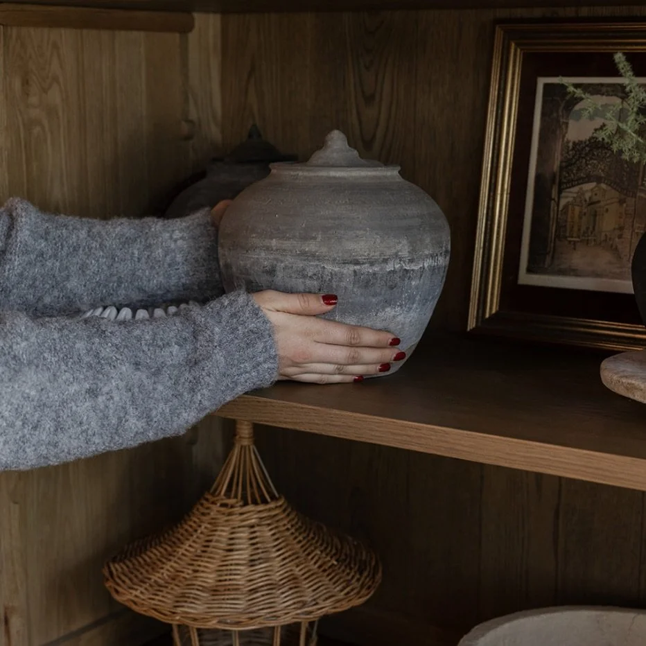 Our lidded village jars. Timeless earthen vessels that bring understated elegance and storied charm to your space. 

Each one unique in shape and size. Come find yours. Open 9-4 🤍