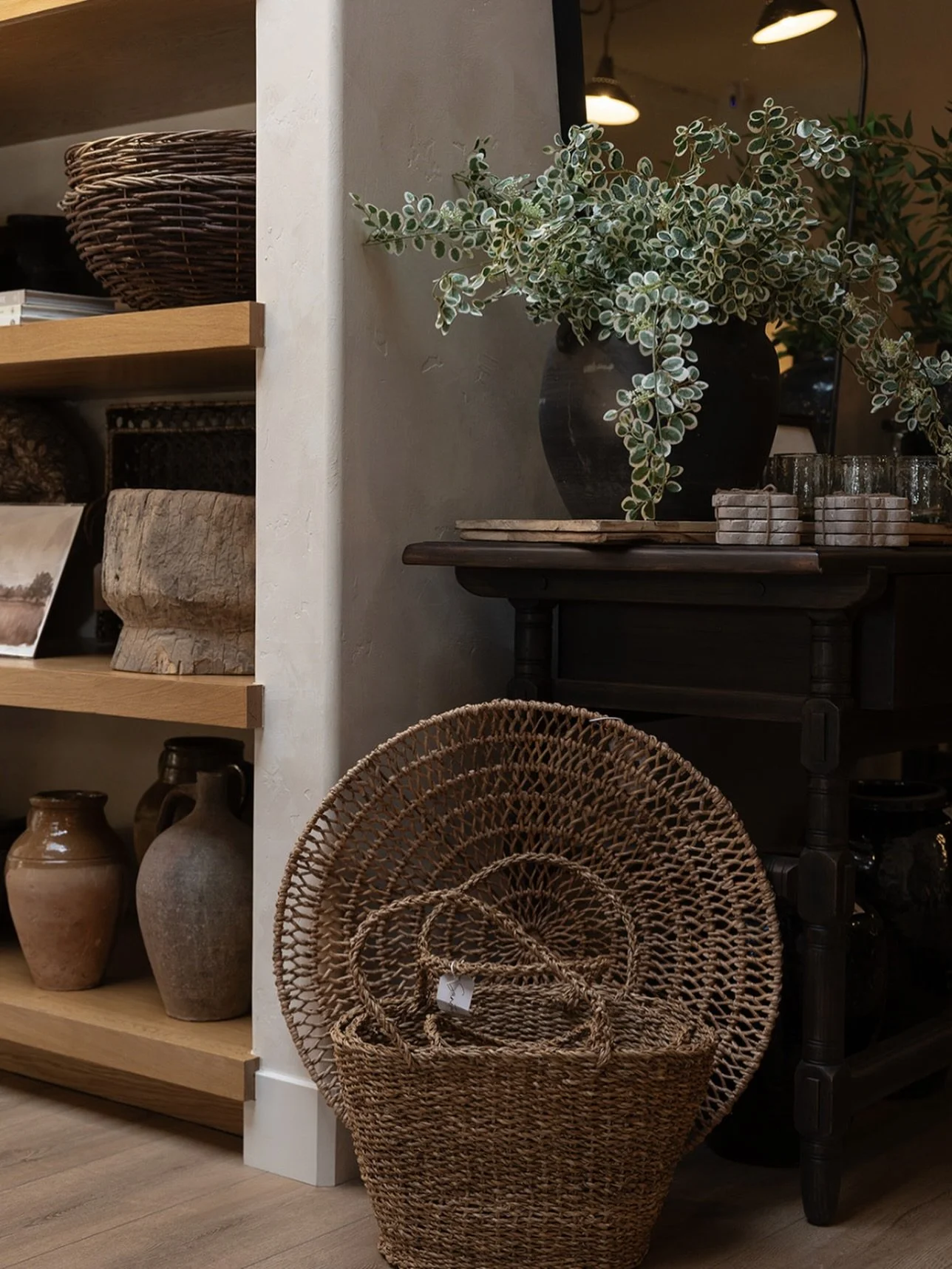 Spring refresh, but make it woven 🌿

Shop our collection of baskets, trays, and wall art.

Open 9-4 🫶🏼