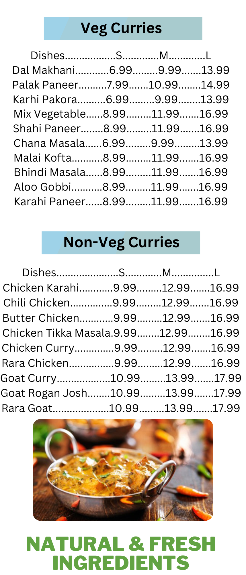 Menu — Asian Food Land