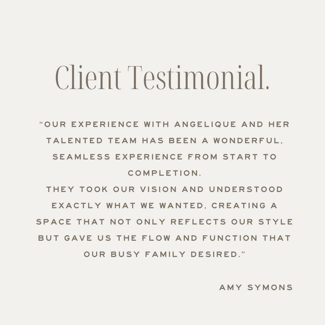 ~ Client Testimonial ~⁠
⁠
At Armstrong Interiors we approach each project collaboratively, working closely with our clients to understand their vision and preferences. Our attention to detail and dedication to infusing warmth and personalisation ensu