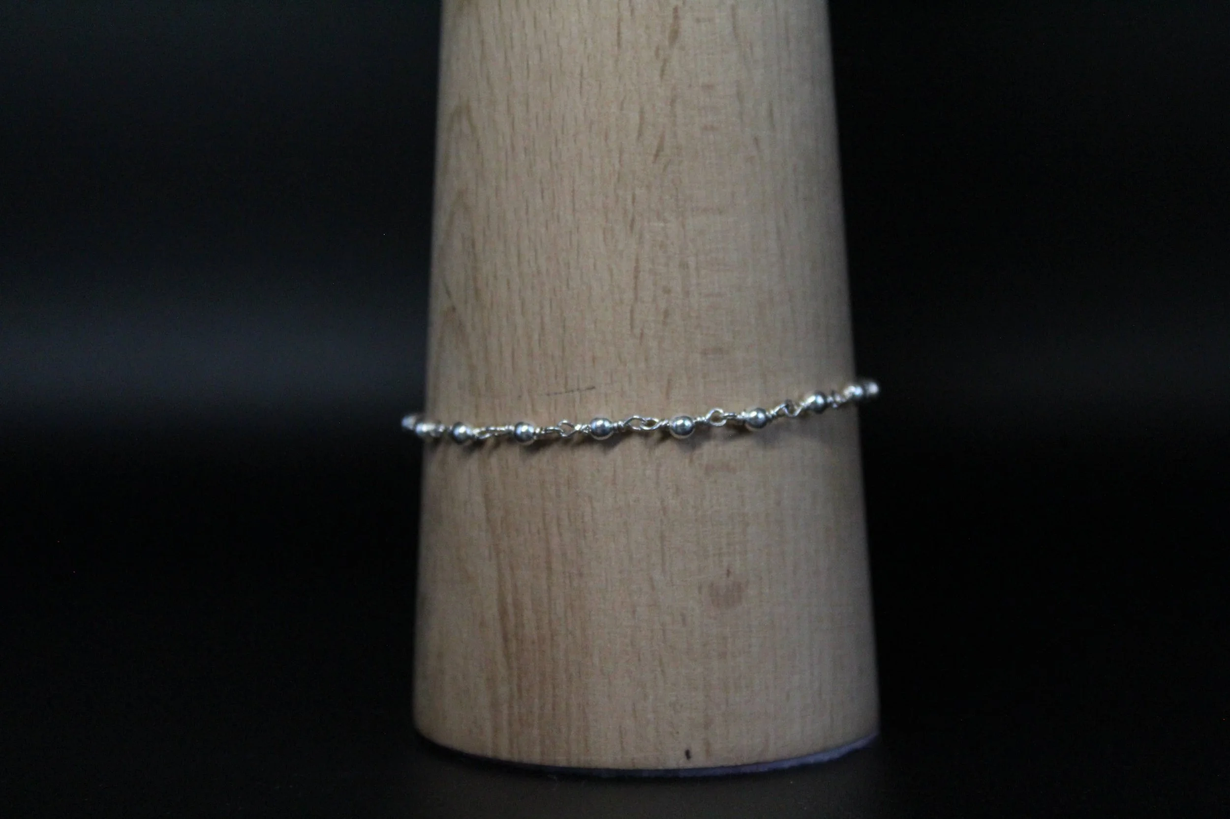 Sterling Silver Beaded Bracelet