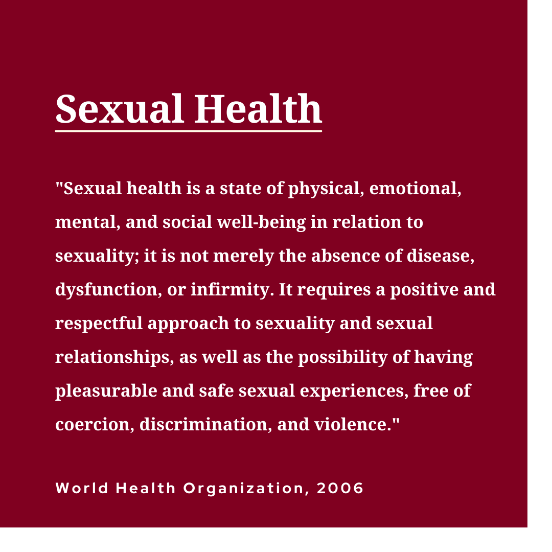 A Holistic Approach to Sexual Health from the World Health Organization (WHO)