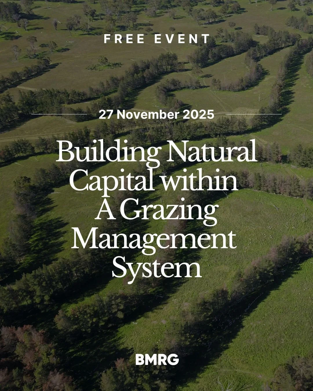 Don't miss Building Natural Capital within A Grazing Management System.  Led by farmers, for farmers. Hot topics include grazing land management, dung beetles and beneficial insects, natural capital, environmental markets and access to pathways. 

Le